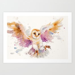 Twilight Owl Art Print