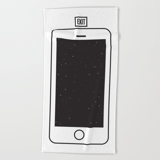 NOTHING #1 - Always Somewhere Else Beach Towel