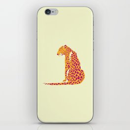 Leopard Pink And Orange Poster  iPhone Skin