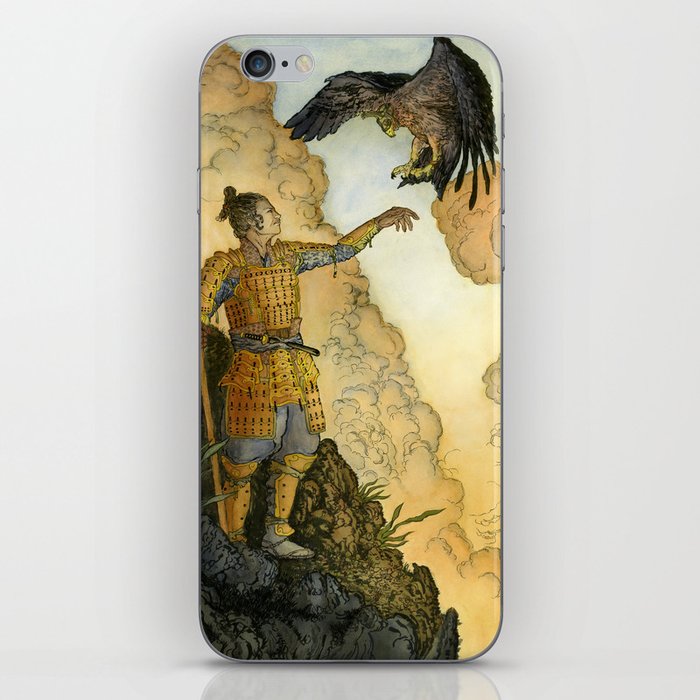 The Samurai and the Eagle iPhone Skin