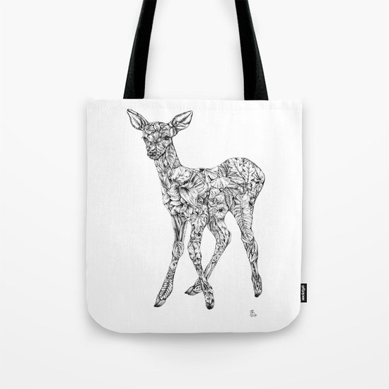 Leafy Deer Tote Bag