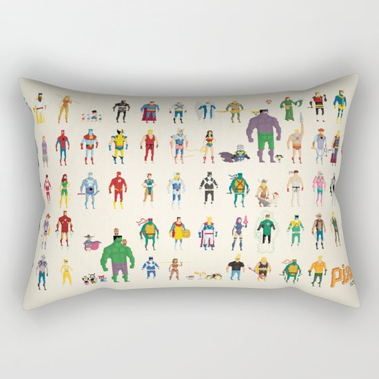 Pixel Nostalgia Rectangular Pillow