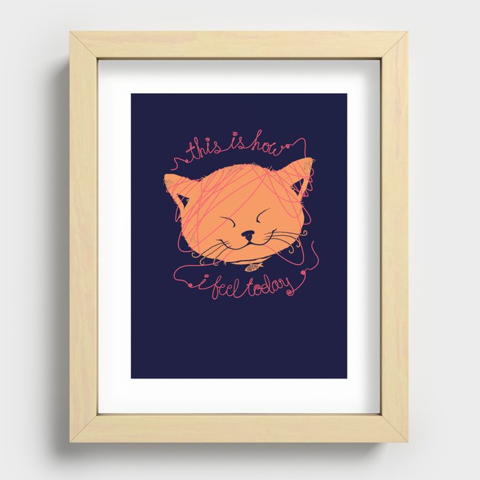 I'm Happy Recessed Framed Print