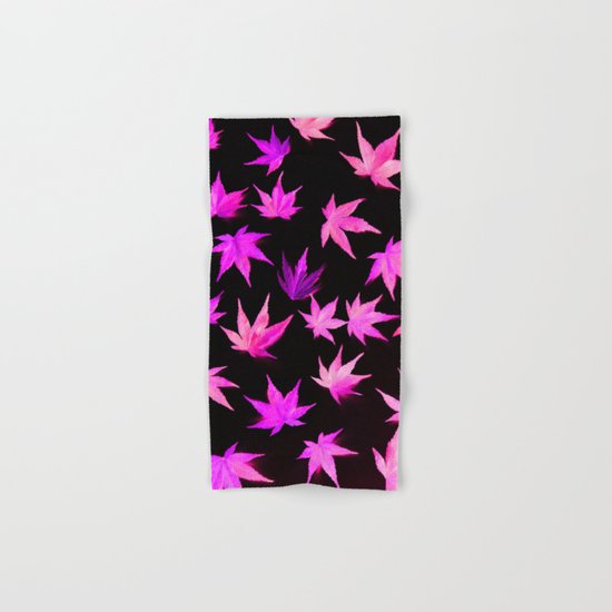 AUTUMN ROMANCE - LEAVES PATTERN #2 #decor #art #society6 Hand & Bath Towel