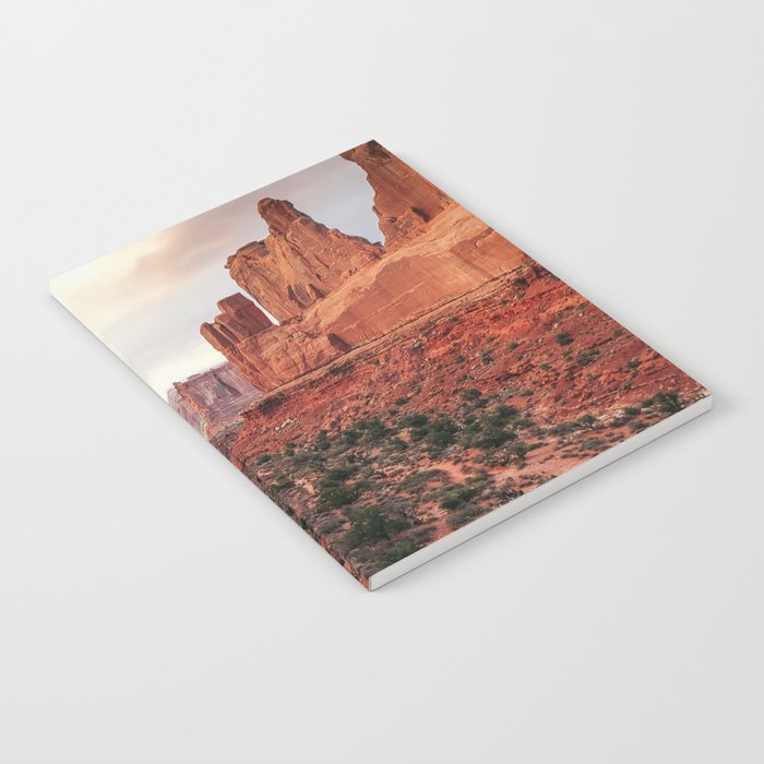 Fire Red Rock Formations in Utah Notebook