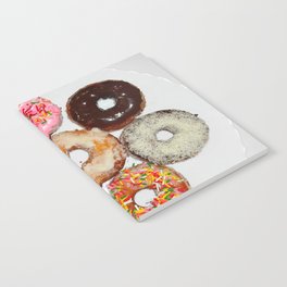 Homemade various dish of frosted donuts; can't eat just one kitchen and dining room home and wall decor Notebook