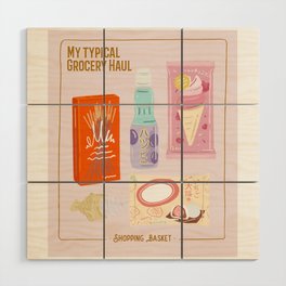 My typical grocery Haul Japan Design Wood Wall Art