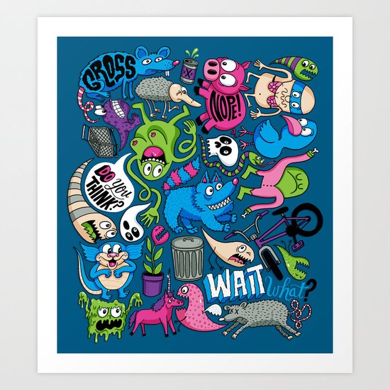 Gross Art Print