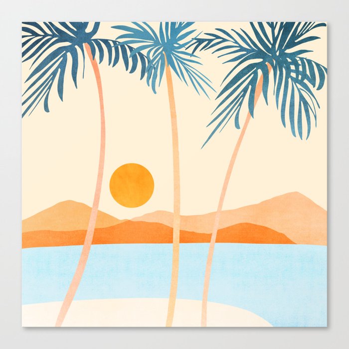 Baja California Coast Landscape Canvas Print