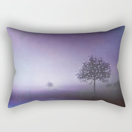 SOLITUDE IN TIME - PURPLE Rectangular Pillow