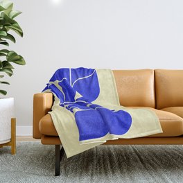 electric blue throw