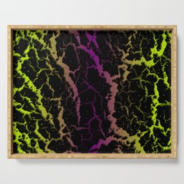 Cracked Space Lava - Lime/Purple Serving Tray
