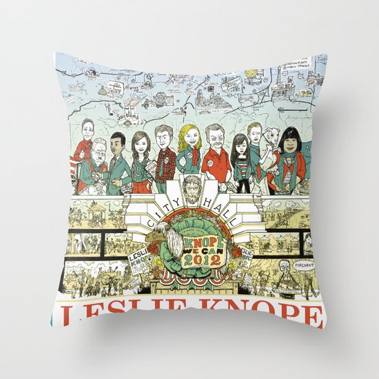 Leslie Knope for City Council - Parks and Recreation Dept. Throw Pillow