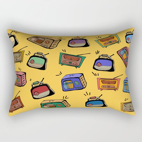 Radio Show Rectangular Pillow