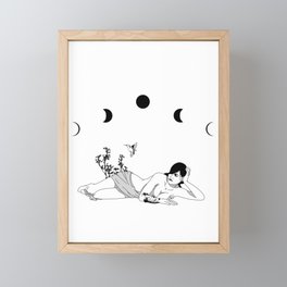 Phases of the Moon Framed Mini Art Print