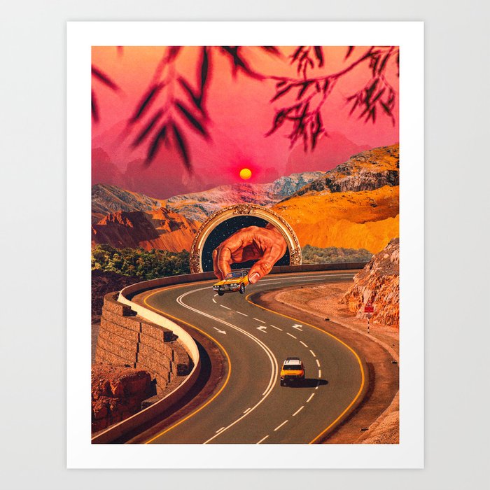 A Second Racer Appears Art Print