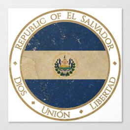 Vintage Republic of El Salvador Canvas Print