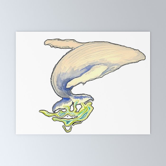Humpback Whale Jump Mini Art Print By Chloeyzoard Society6