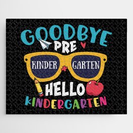 Goodbye Pre-K Hello Kindergarten Jigsaw Puzzle