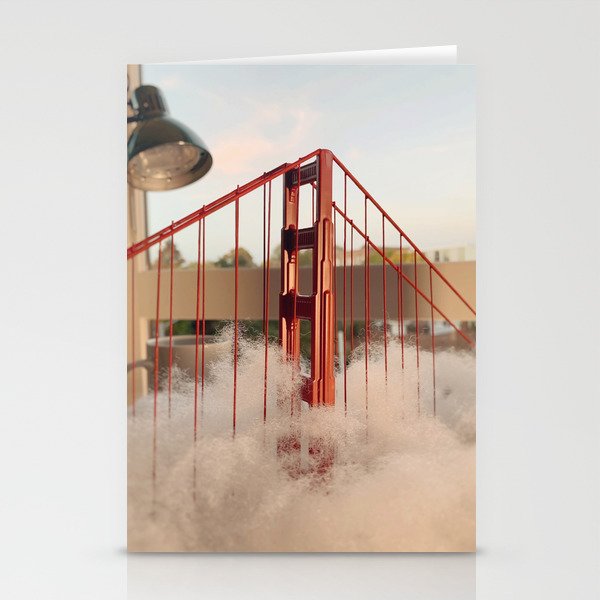 Golden Gate Bridge in Sunset Stationery Cards