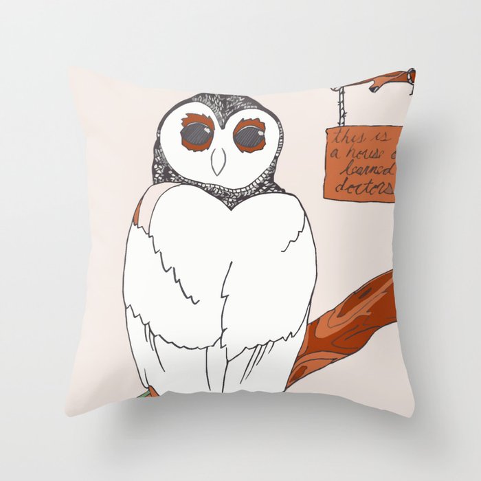 House of Learned Doctors Throw Pillow