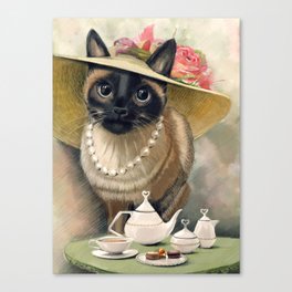 Lady Cat Canvas Print