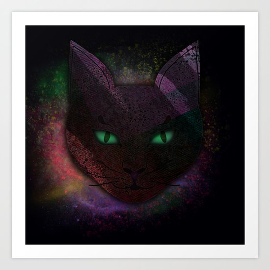 Watching Cat Art Print