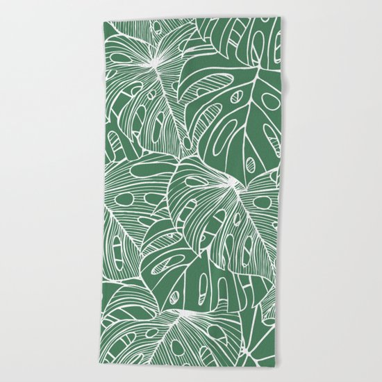 Philodendron Beach Towel