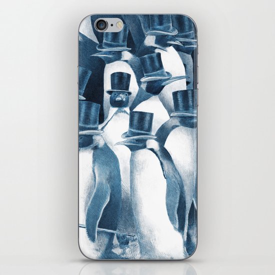 A Gathering of Gentlemen (square format) iPhone Skin