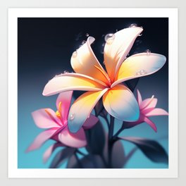 Hawaiian Plumeria Blossoms Art Print
