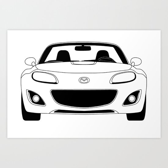 NC Miata/MX-5 Art Print