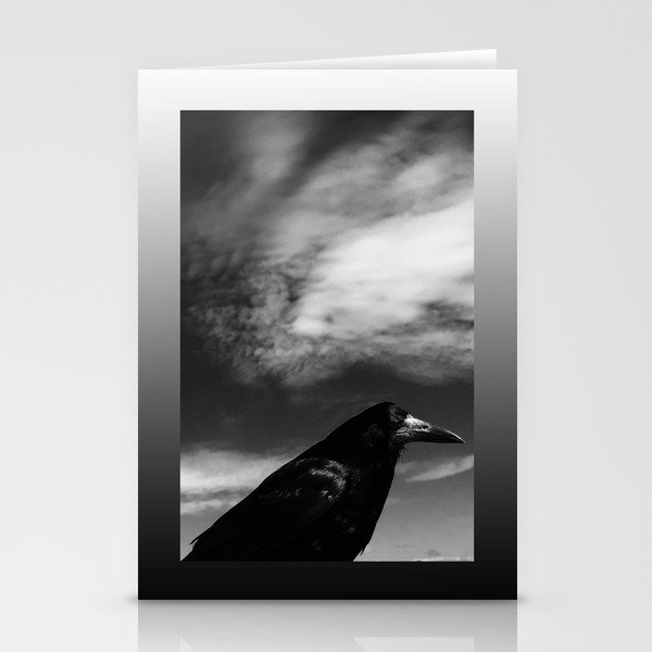 Raven Portrait at the Cliffs of Moher Stationery Cards
