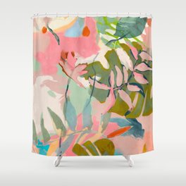 tropical home jungle abstract Shower Curtain