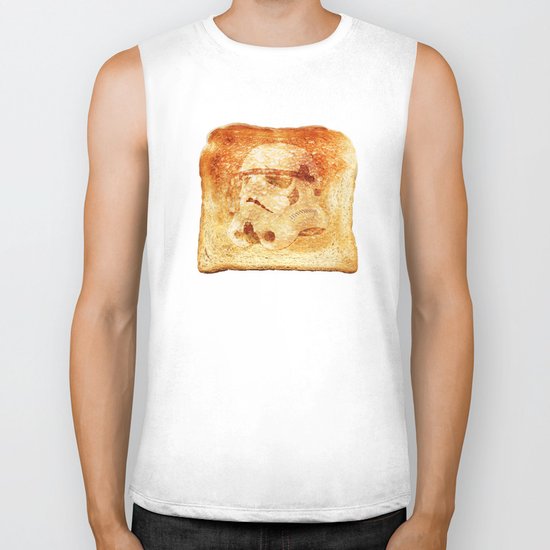 Stormtrooper Toast Biker Tank