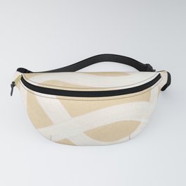 Abstract neutral beige and white stripes Fanny Pack | Neutral, Contemporary, Minimalist, Stripes, Painting, Abstract, Boho, Modern, Papertexture, Midcentury 