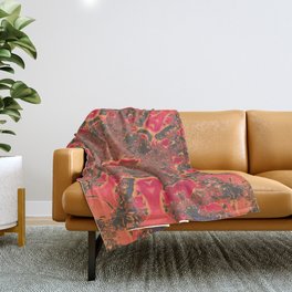 AUTUMN VIBES Floral Vector Design Throw Blanket