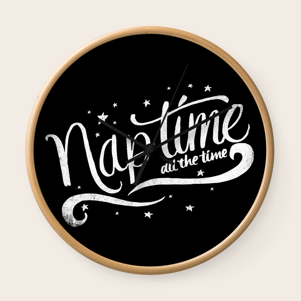 Nap Time All The Time Wall Clock By Thewellkeptthing Society6 Pubg mobile komik anlarbu video yayincilardan izin alinarak hazirlanmiştir#pubgmobile #pubgtuerkiye #komikanlarbariş g. society6