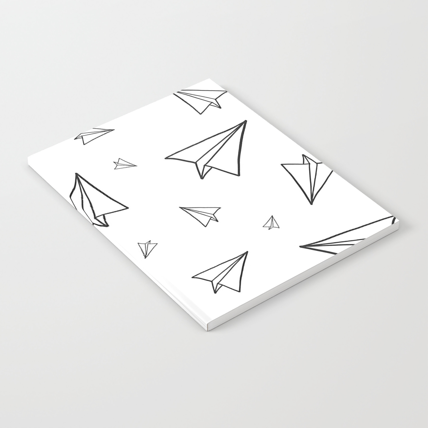 Paper Airplane Pattern Line Drawing Notebook By Artbynieman Society6,Buddha Head Line Drawing