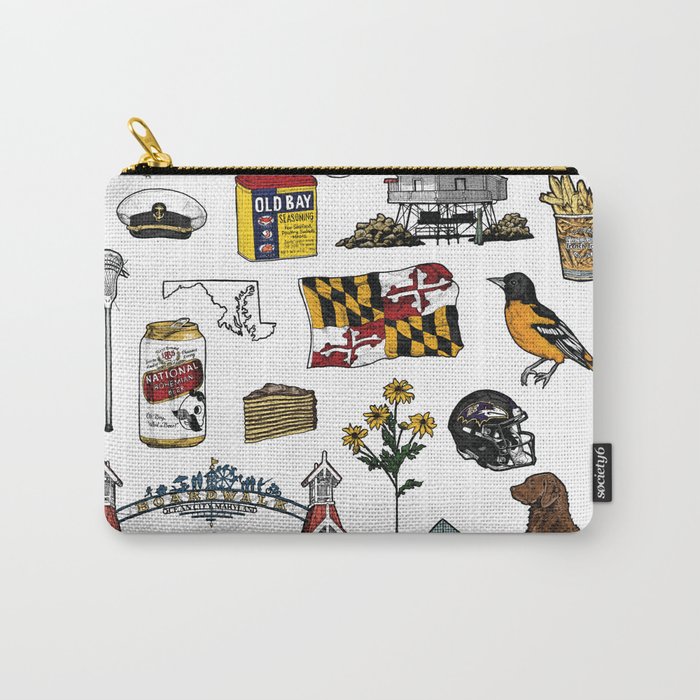 Maryland Flash Sheet - Color Carry-All Pouch