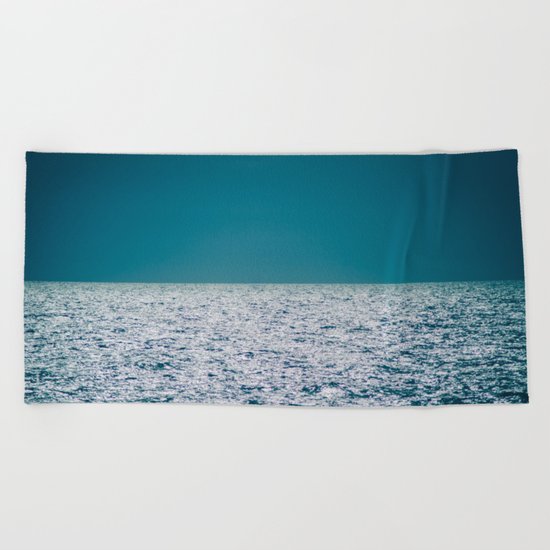 The Ocean Kissing The Shoreline Beach Towel