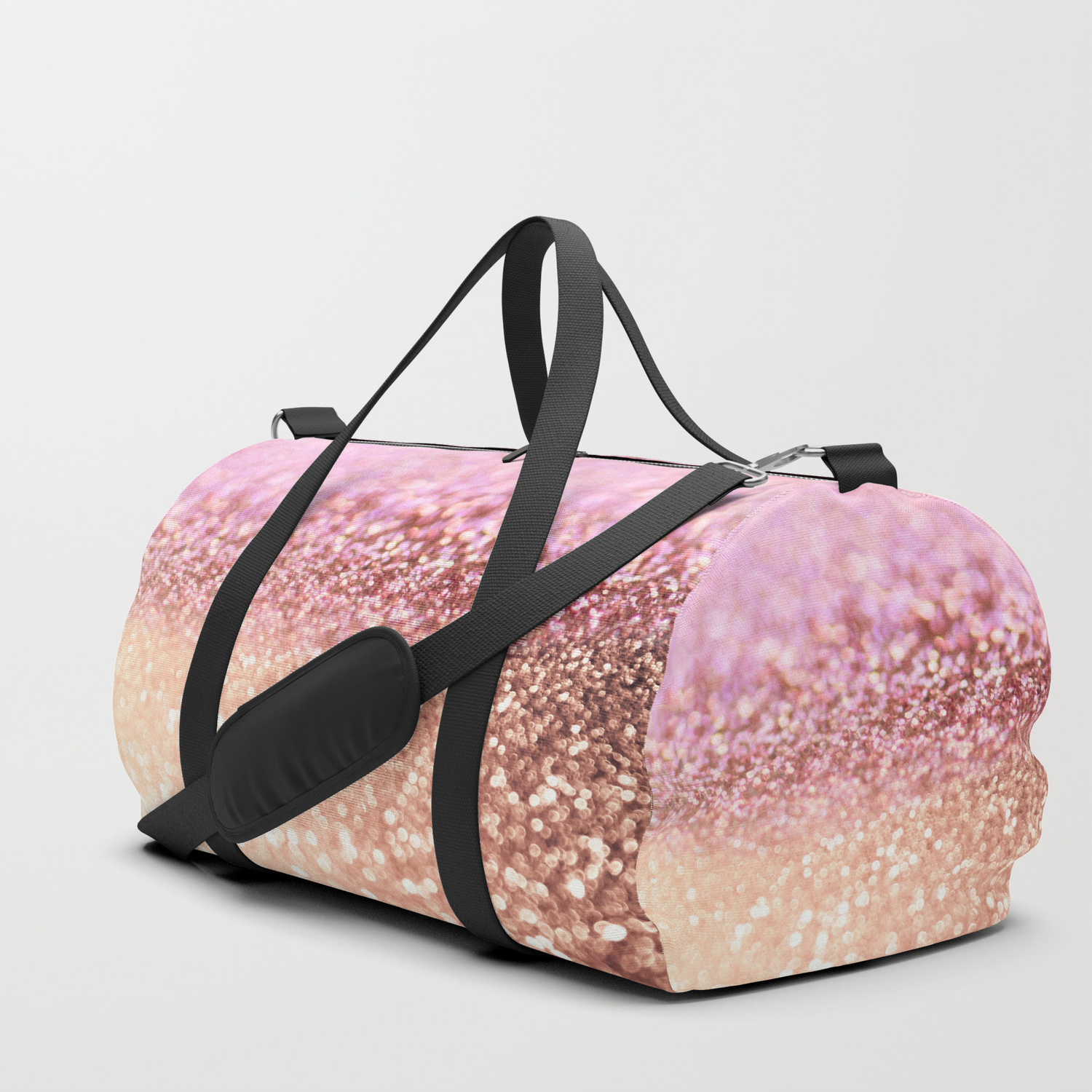 glitter duffle bag