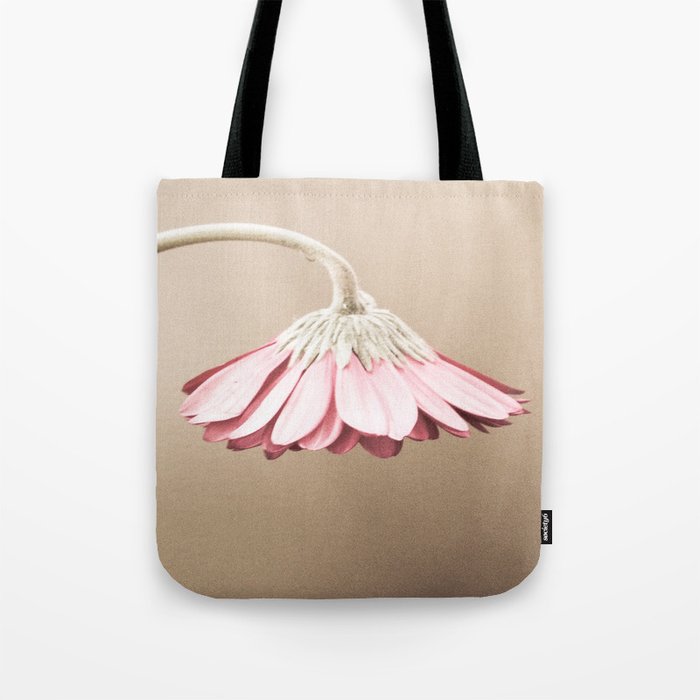 Vintage Blush Drooping Flower Tote Bag
