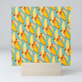 Banana Pattern Mini Art Print