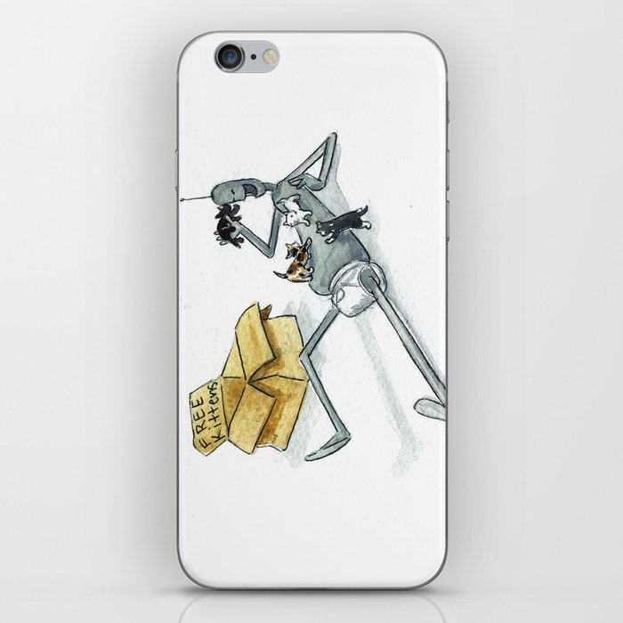 Lost Robot - Free Kittens iPhone Skin