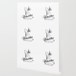 Yellowstone national park with caribou Mule deer Wallpaper