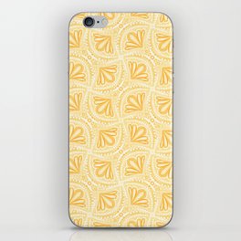 Textured Fan Tessellations in Warm Sunny Yellow iPhone Skin