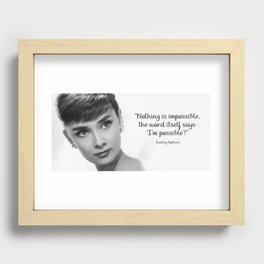 I'm possible Recessed Framed Print