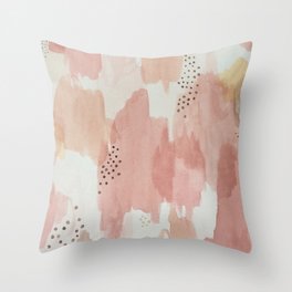Watercolor pastels Throw Pillow