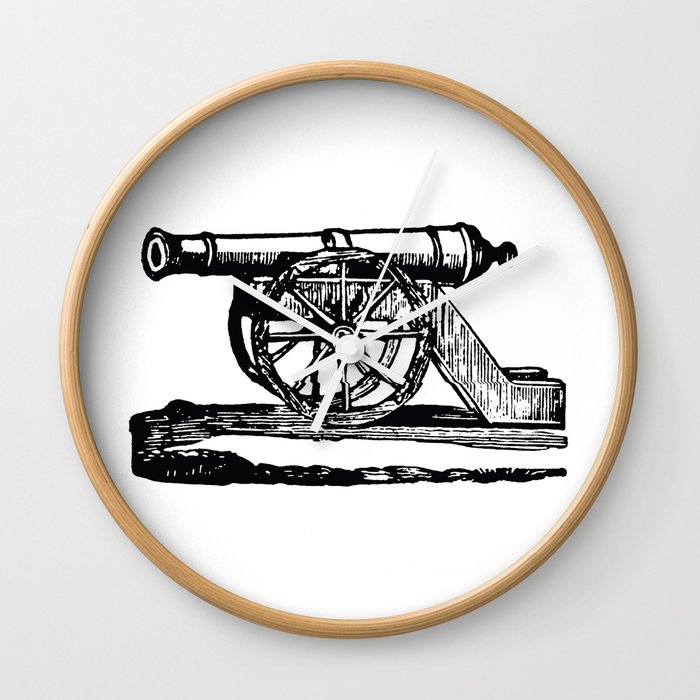 Vintage Cannon #01 Wall Clock