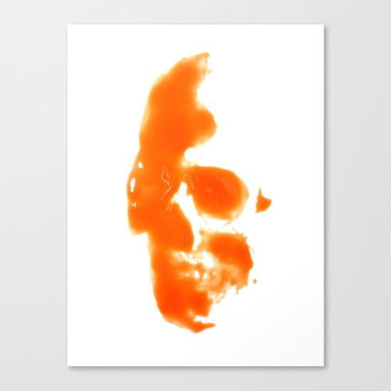 297. Hot Sauce Skull Canvas Print
